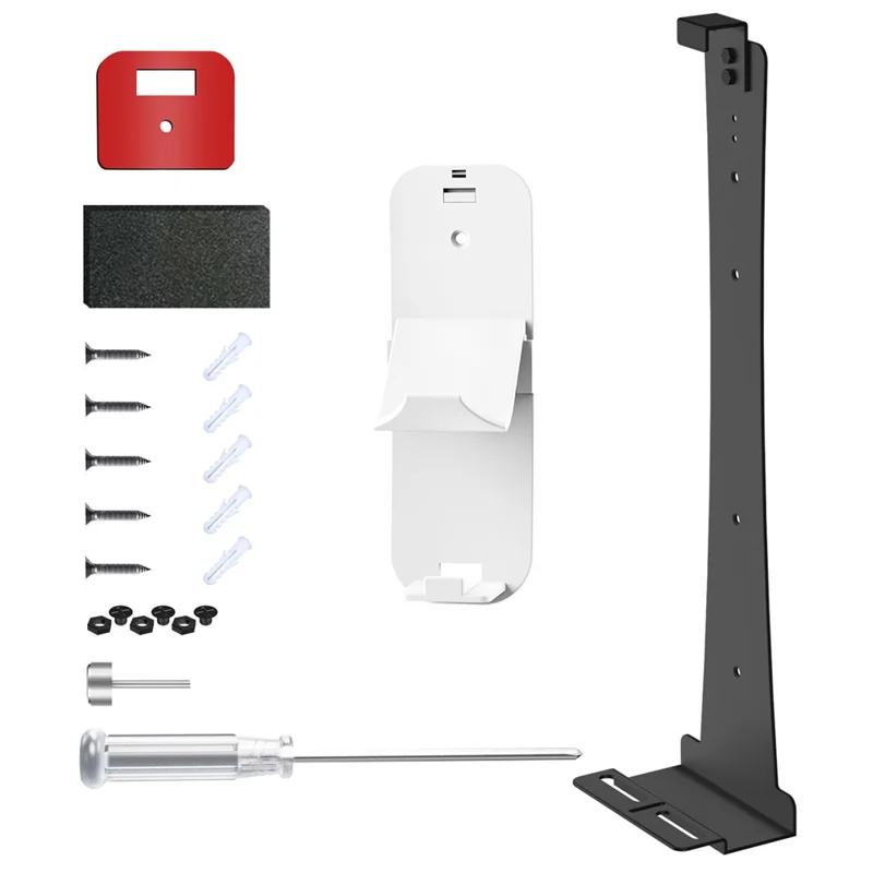 JYS P5227 Wall Mount Bracket for Sony PlayStation 5 Slim / 5 Pro / 5 Game Console Storage Rack Hook Set - Black