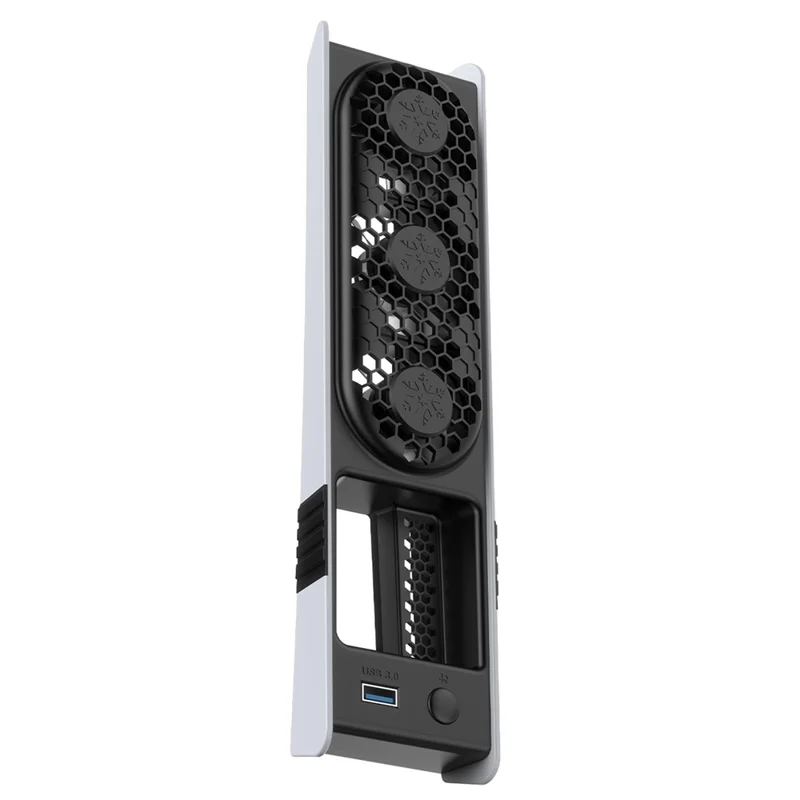 JYS JYS-P5228 For Sony PS5 Pro / Slim Console Cooling Fan Smart Temperature Control Rear Fan with RGB Light - Black