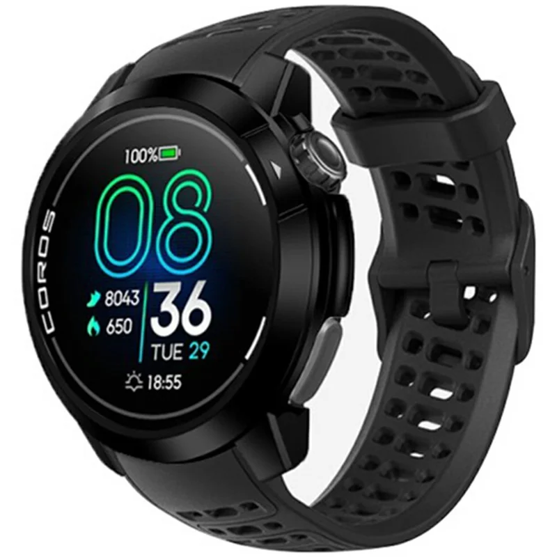 For Coros Pace Pro Smartwatch Protective Case PC Hard Cover - Black  /  White