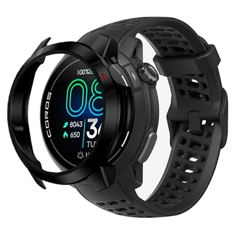 For Coros Pace Pro Smartwatch Protective Case PC Hard Cover - Black  /  Red