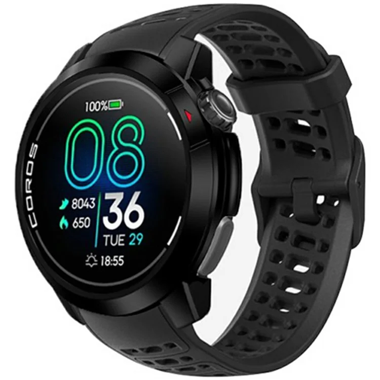 For Coros Pace Pro Smartwatch Protective Case PC Hard Cover - Black  /  Red