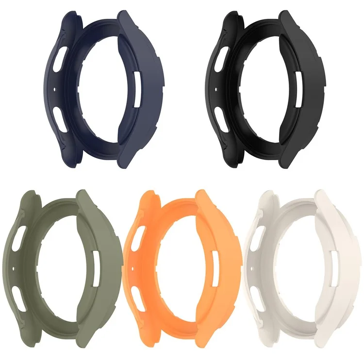 Para Samsung Galaxy Watch7 40mm Capa de Relógio Armadura Vazada Soft TPU Moldura de Relógio - Verde