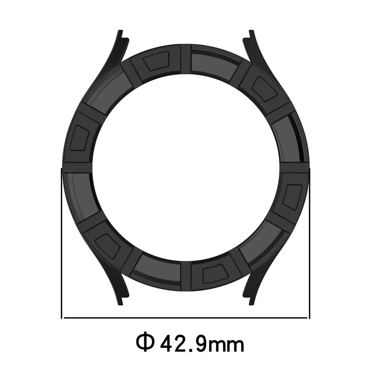 Para Samsung Galaxy Watch7 40mm Capa de Relógio Armadura Vazada Soft TPU Moldura de Relógio - Verde