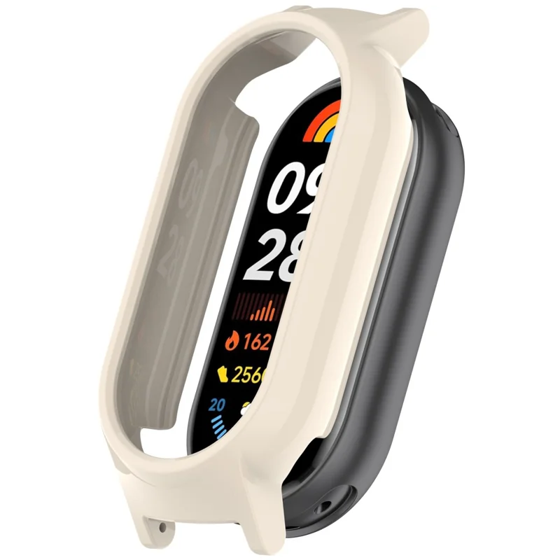 Watch Case for Xiaomi Smart Band 10 / Smart Band 10 NFC / Smart Band 10 Ceramic / Mi Band 9 Ceramic / 8 NFC / 8 12mm Lug PC Frame - Antique White