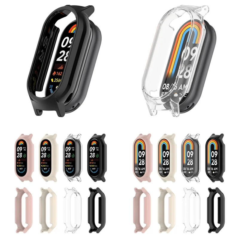 Watch Case for Xiaomi Smart Band 10 / Smart Band 10 NFC / Smart Band 10 Ceramic / Mi Band 9 Ceramic / 8 NFC / 8 12mm Lug PC Frame - Antique White