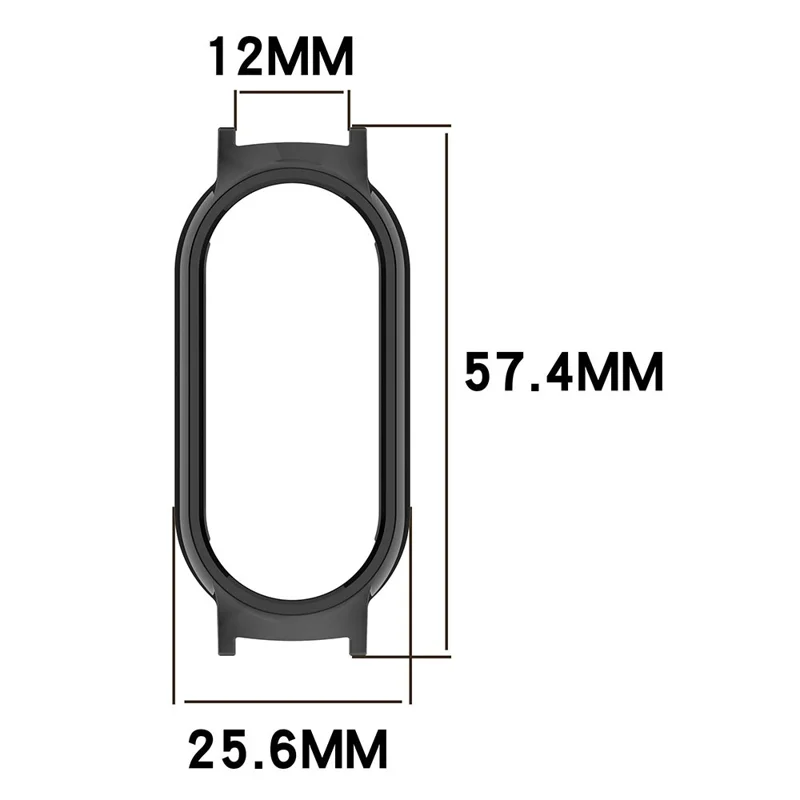 Watch Case for Xiaomi Smart Band 10 / Smart Band 10 NFC / Smart Band 10 Ceramic / Mi Band 9 Ceramic / 8 NFC / 8 12mm Lug PC Frame - Antique White