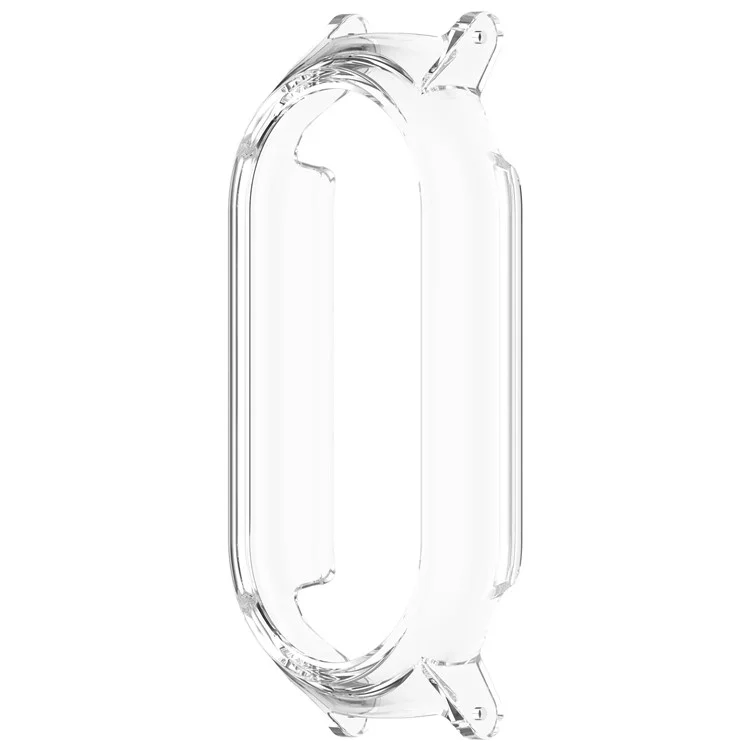 Watch Case for Xiaomi Smart Band 10 / Smart Band 10 NFC / Smart Band 10 Ceramic / Mi Band 9 Ceramic / 8 NFC / 8 12mm Lug PC Frame - Transparent