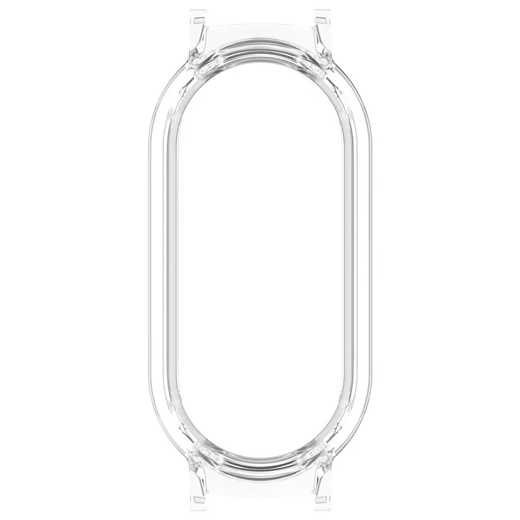 Watch Case for Xiaomi Smart Band 10 / Smart Band 10 NFC / Smart Band 10 Ceramic / Mi Band 9 Ceramic / 8 NFC / 8 12mm Lug PC Frame - Transparent