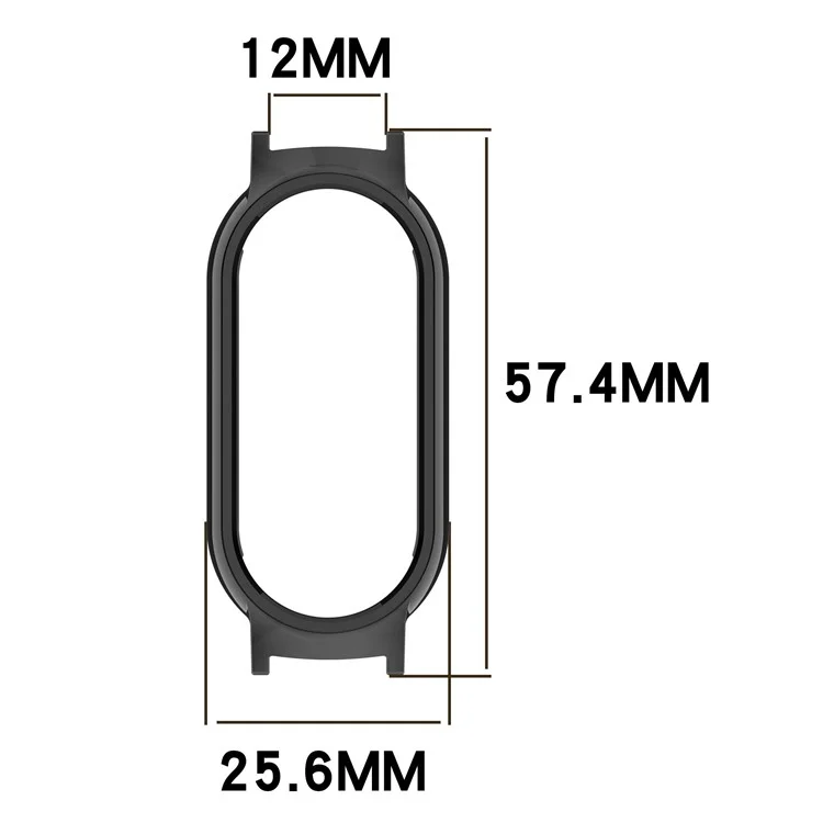 For Xiaomi Smart Band 9 NFC / 9 Hollow Out Watch Case 12mm Lug PC Protective Frame - Pink