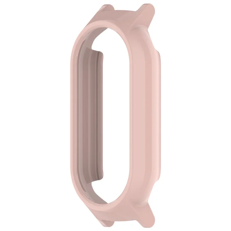 For Xiaomi Smart Band 9 NFC / 9 Hollow Out Watch Case 12mm Lug PC Protective Frame - Pink
