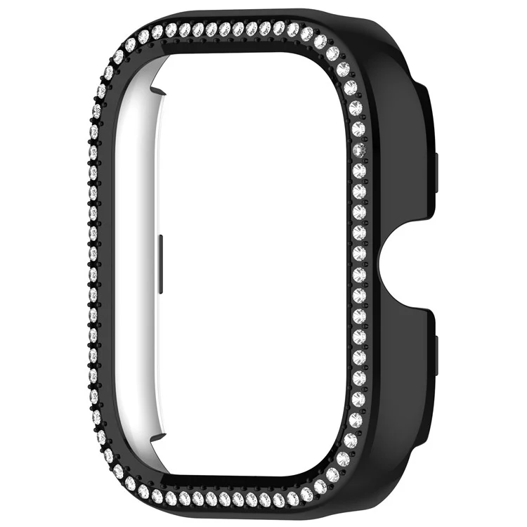 Étui de protection pour Xiaomi Redmi Watch 5 / 5 eSIM / 4 Design Ajouré Smartwatch Coque PC Décor Strass - Noir