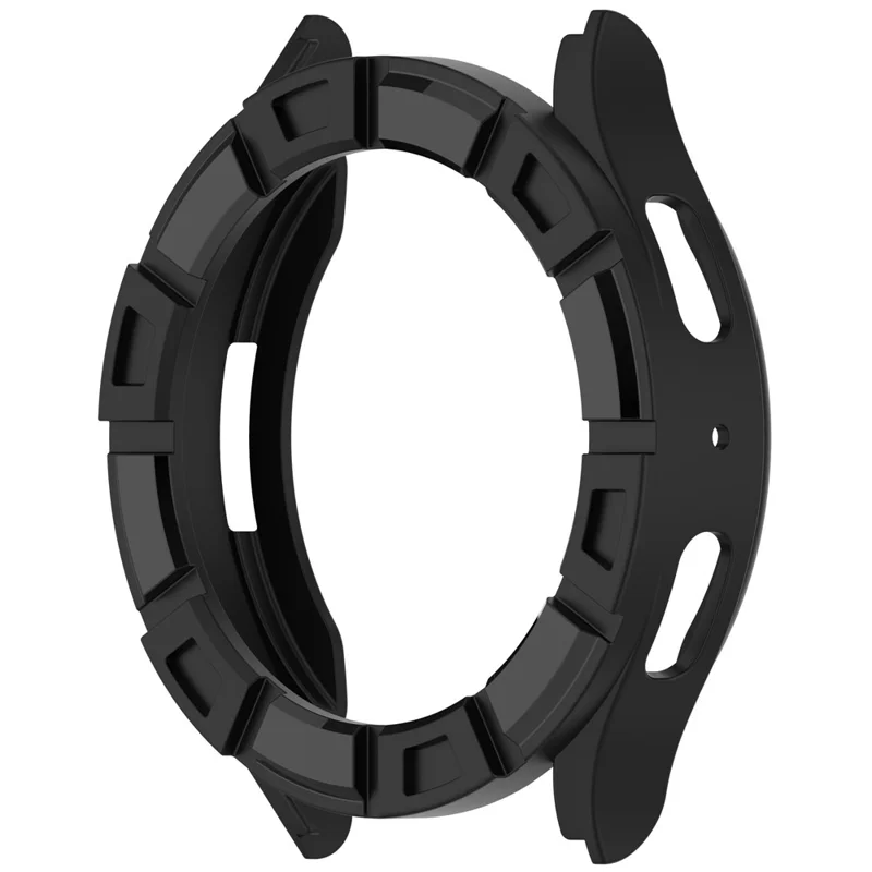 Für Samsung Galaxy Watch7 40mm TPU Schutzhülle mit Hohldesign Stoßfest Uhrengehäuse - Schwarz