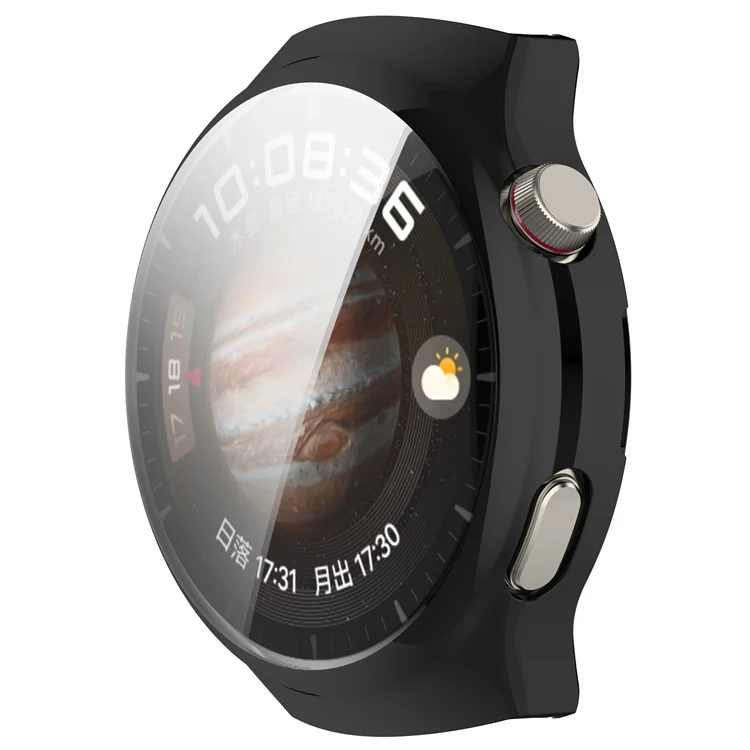 Чехол для Huawei Watch 4 Pro из ТПУ с полной защитой - Черный с электропокрытием