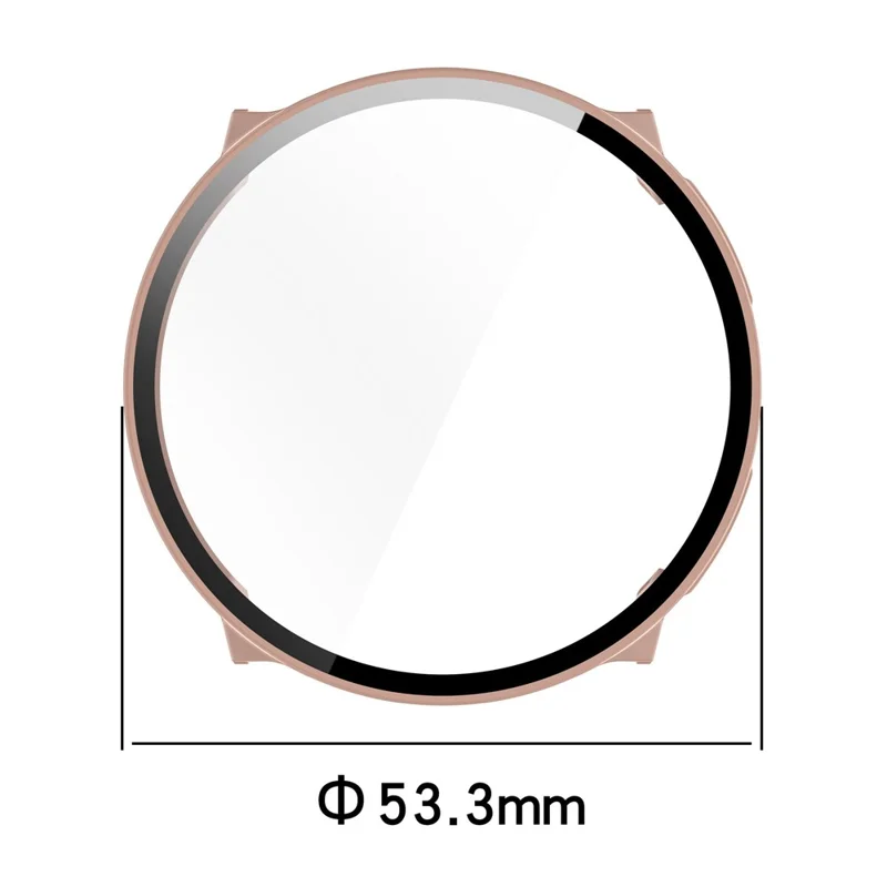 For Suunto Vertical Watch Case PC Frame Cover with Tempered Glass Screen Film - Black