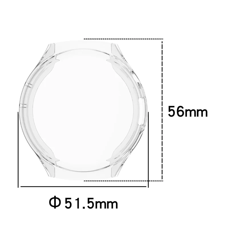 For Huawei Watch 4 Pro Protective Case Flexible TPU Watch Cover Full Coverage Electroplating