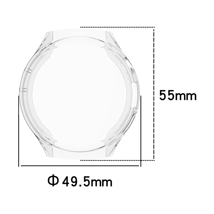 Capa de TPU para Huawei Watch 4 Cobertura Completa Transparente Protetora