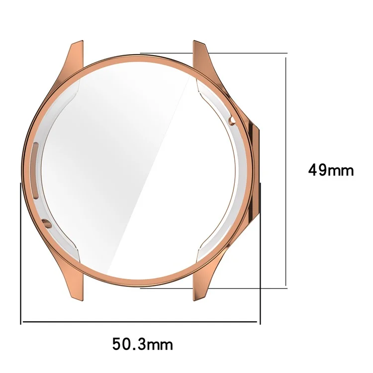 For Oppo Watch X2 / OnePlus Watch 3 Electroplating TPU Protective Cover Watch Case with Screen Film - Tarnish