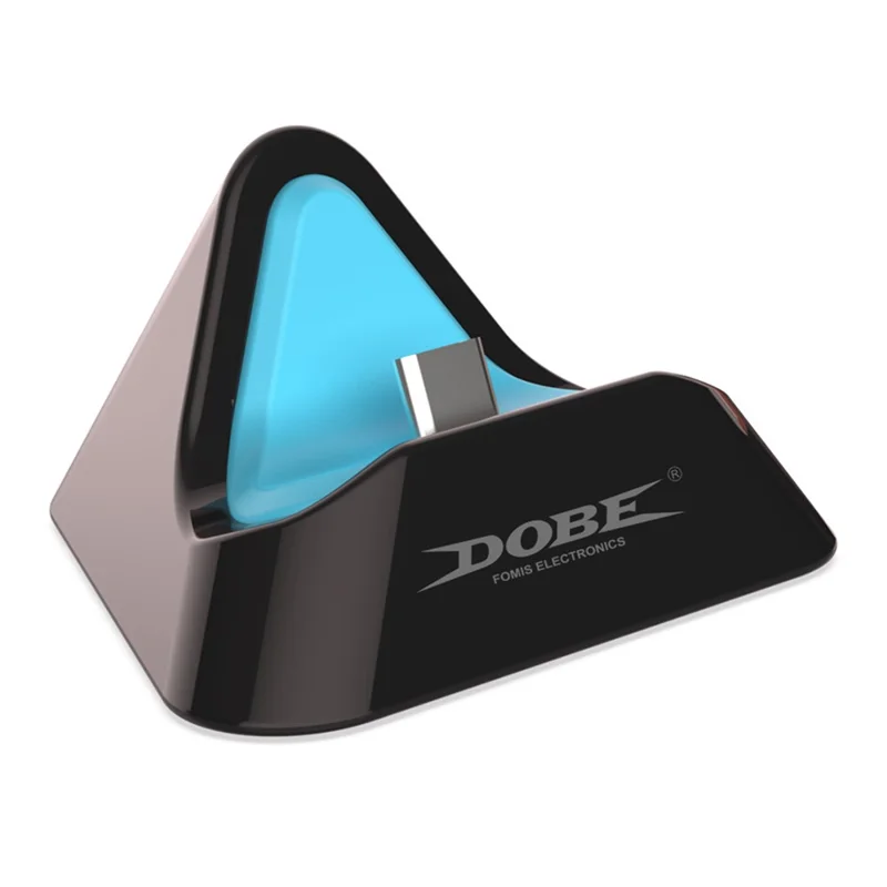 DOBE TNS-3170 For Nintendo Switch OLED / Switch 2 / Switch Charging Dock Portable Triangle Charging Stand - Blue+Black