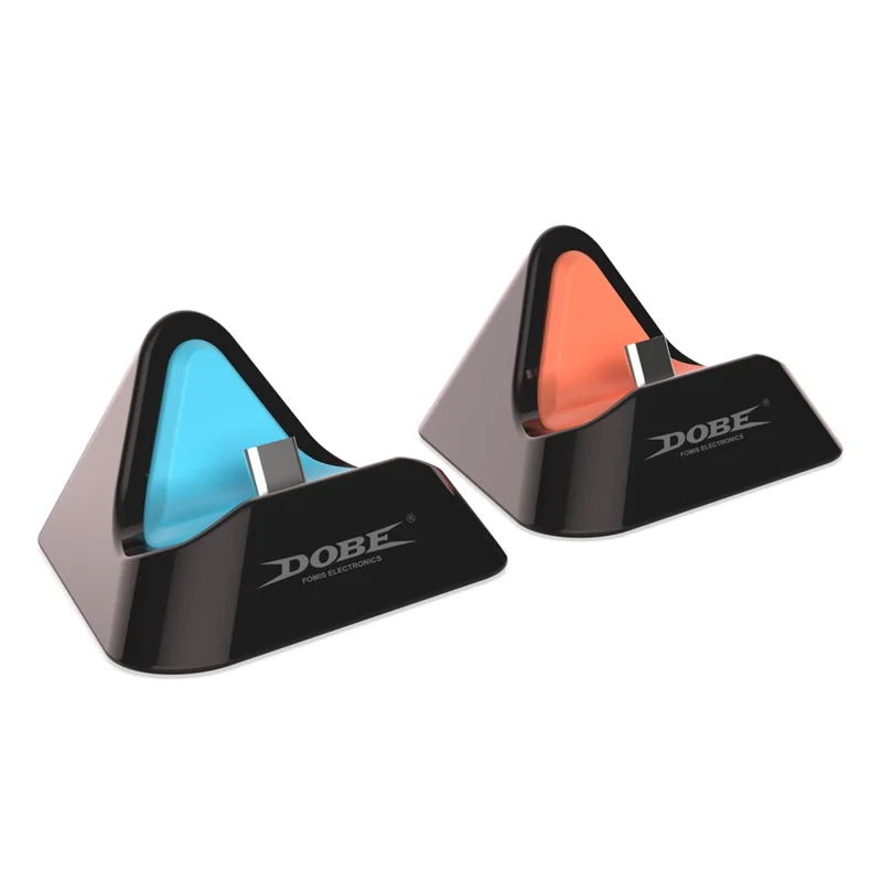 DOBE TNS-3170 For Nintendo Switch OLED / Switch 2 / Switch Charging Dock Portable Triangle Charging Stand - Blue+Black