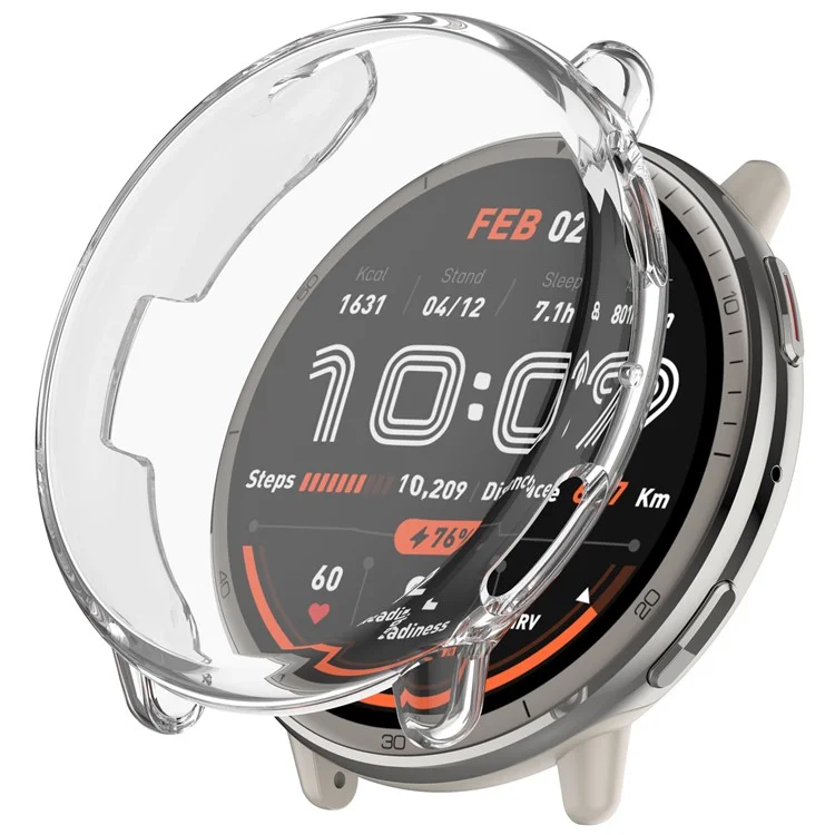 Для смарт-часов Huami Amazfit Active 2 (A2437) Чехол с полным покрытием из гибкого TPU Прозрачный