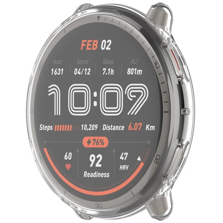 Для смарт-часов Huami Amazfit Active 2 (A2437) Чехол с полным покрытием из гибкого TPU Прозрачный