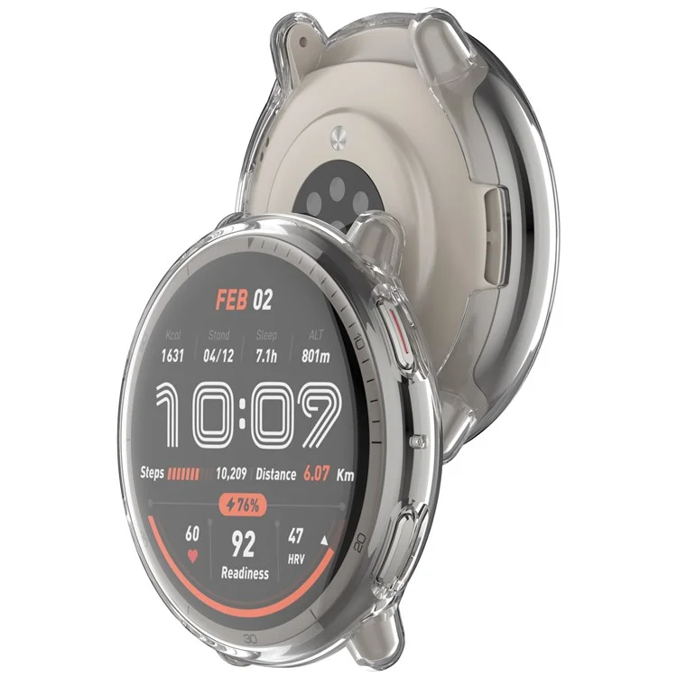 Для смарт-часов Huami Amazfit Active 2 (A2437) Чехол с полным покрытием из гибкого TPU Прозрачный