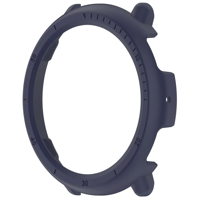 For Huami Amazfit Active 2 (A2437) Watch Case Hollow Design Hard PC Protective Cover - Midnight Blue