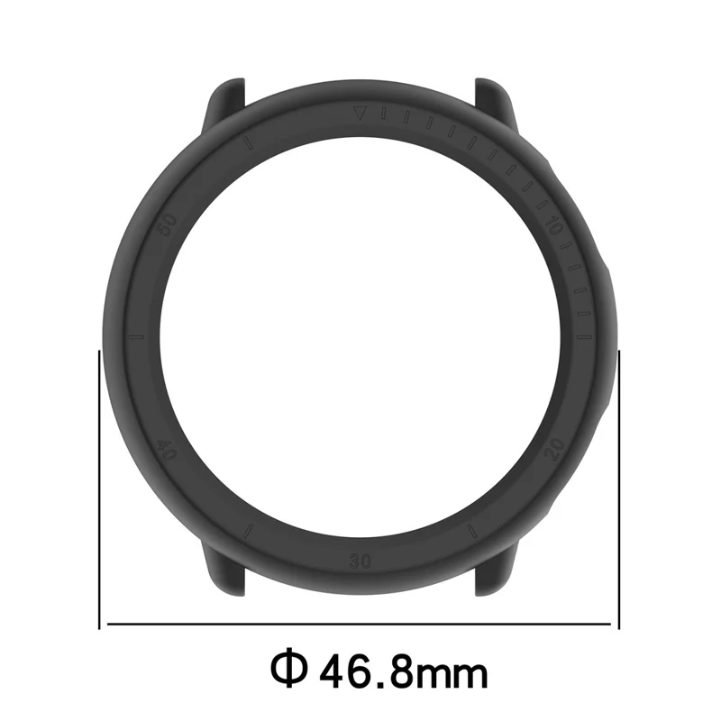 For Huami Amazfit Active 2 (A2437) Watch Case Hollow Design Hard PC Protective Cover - Midnight Blue