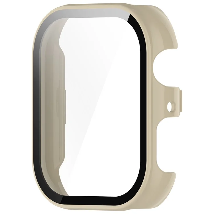 For Honor Choice ROSSINI 2i Watch Case PC Frame Cover with Tempered Glass Screen Film - Ivory White