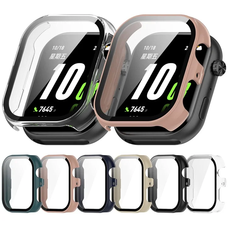For Honor Choice ROSSINI 2i Watch Case PC Frame Cover with Tempered Glass Screen Film - Ivory White