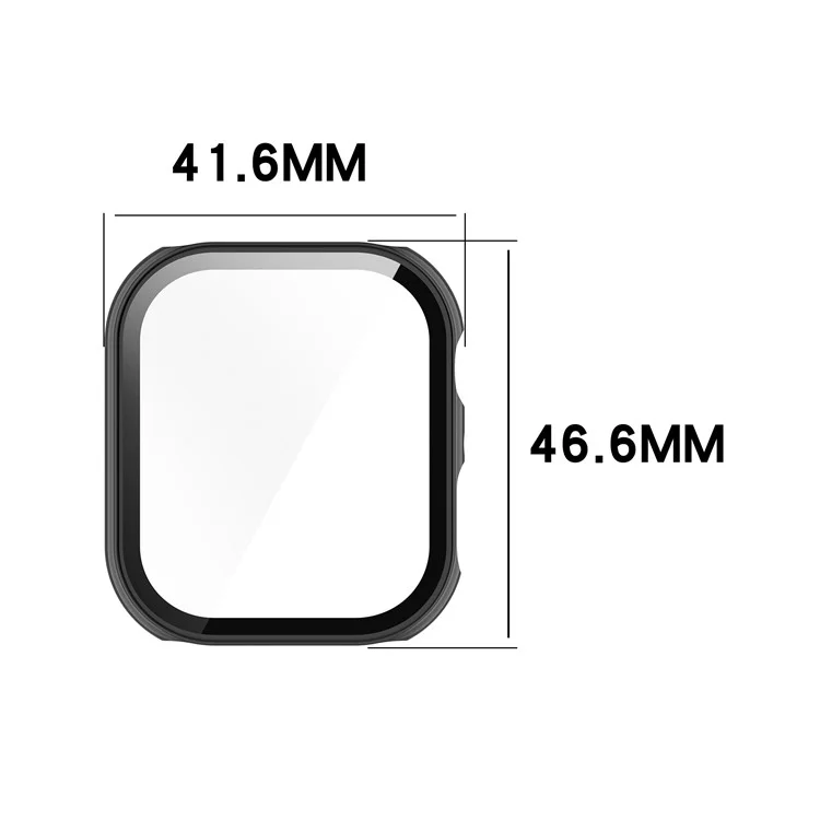 For Honor Choice ROSSINI 2i Watch Case PC Frame Cover with Tempered Glass Screen Film - Ivory White