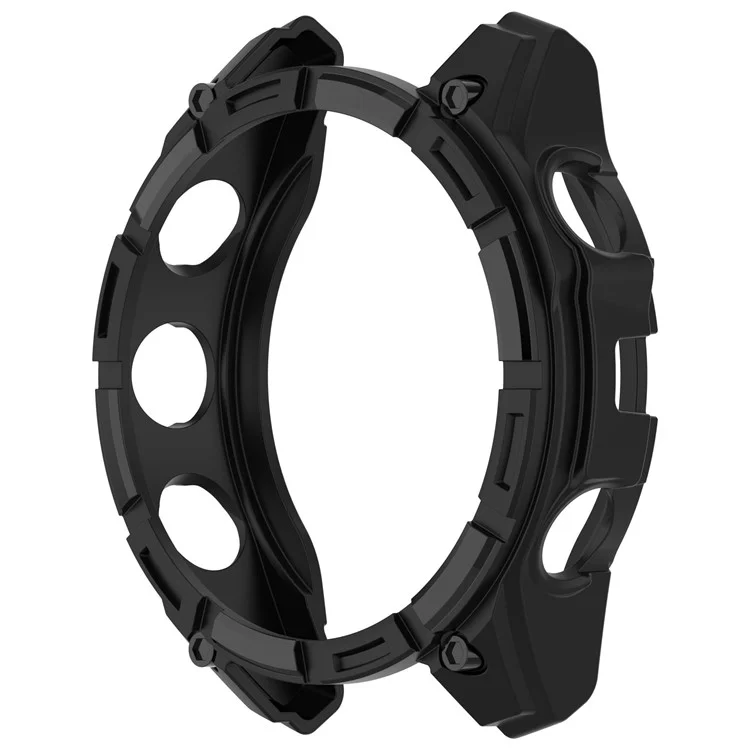 Pour Garmin Tactix 8 51mm Étui de montre en TPU avec protection robuste ajourée - Noir