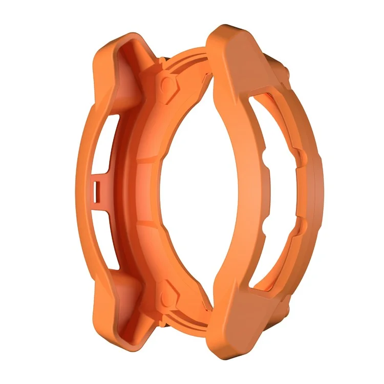 For Garmin Instinct 3 Solar 50mm Protective Case Rugged Armor TPU Shell Watch Cover - Orange