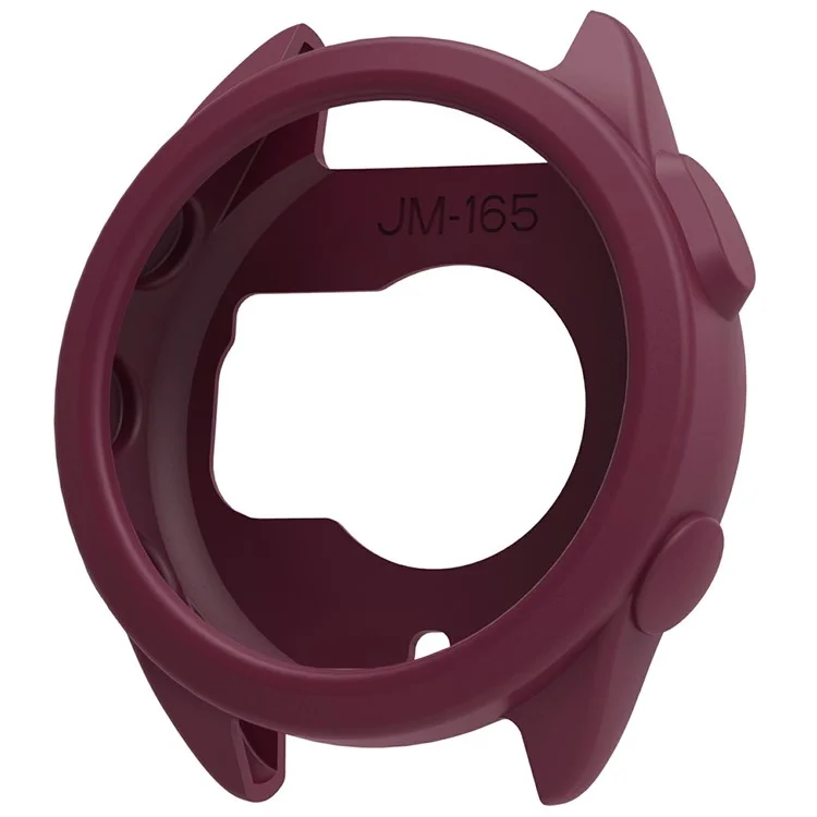 For Garmin Forerunner 165 Protective Case Smartwatch Silicone Cover - Wine Red