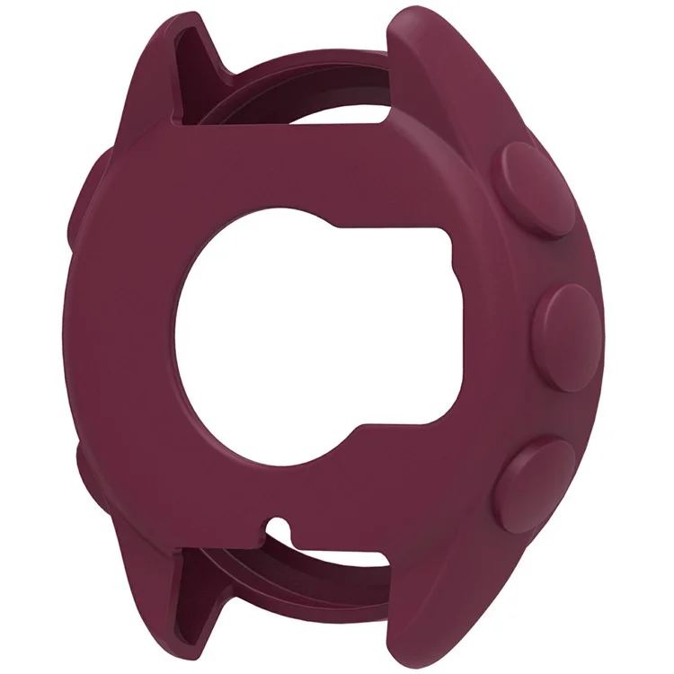 For Garmin Forerunner 165 Protective Case Smartwatch Silicone Cover - Wine Red