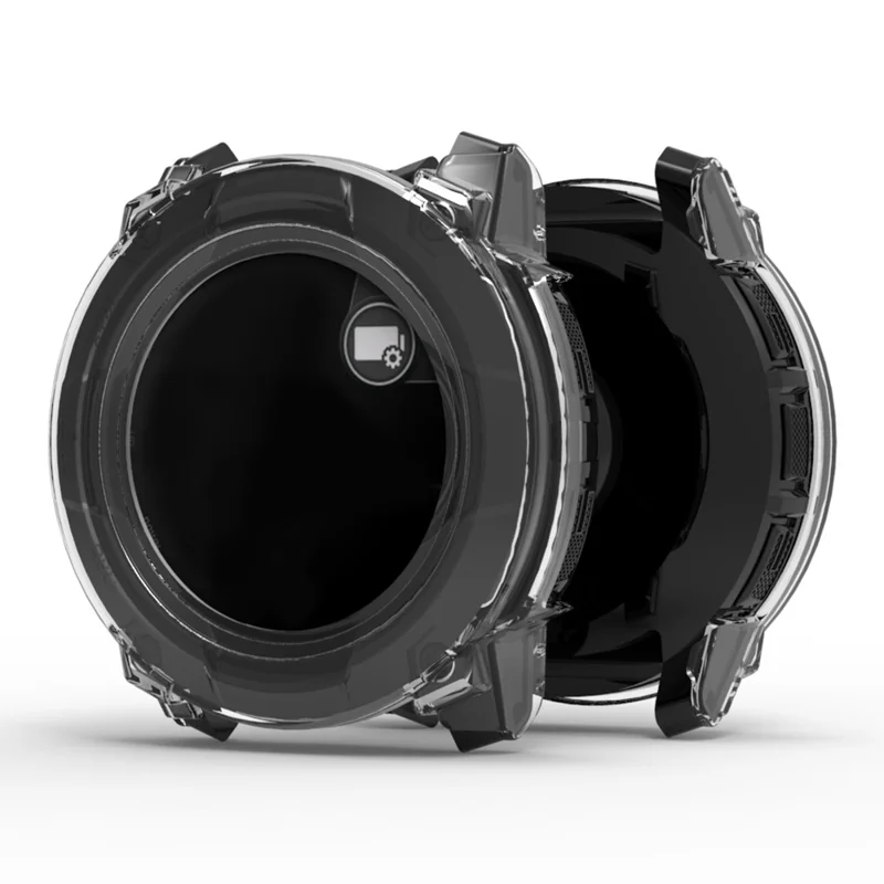 Für Garmin Instinct 3 50mm Smartwatch Hülle PC Schutzhülle mit Displayschutz aus Panzerglas - Grün