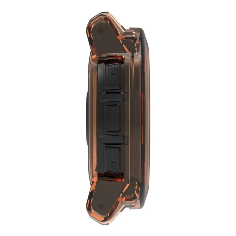 Чехол для часов Garmin Instinct 3 45мм из мягкого ТПУ - Прозрачный Оранжевый