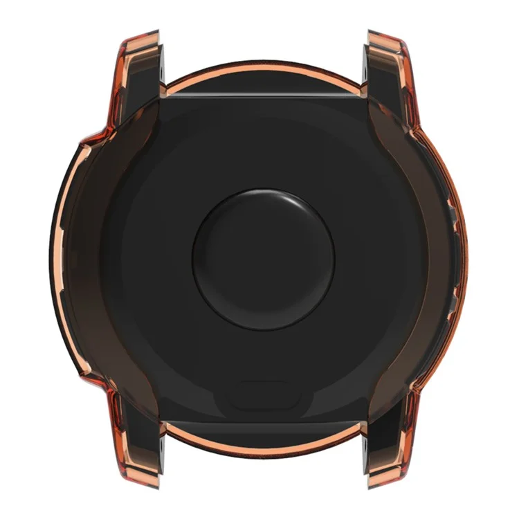 Pour le boîtier de montre Garmin Instinct 3 50mm - Étui de protection TPU souple - Orange transparent