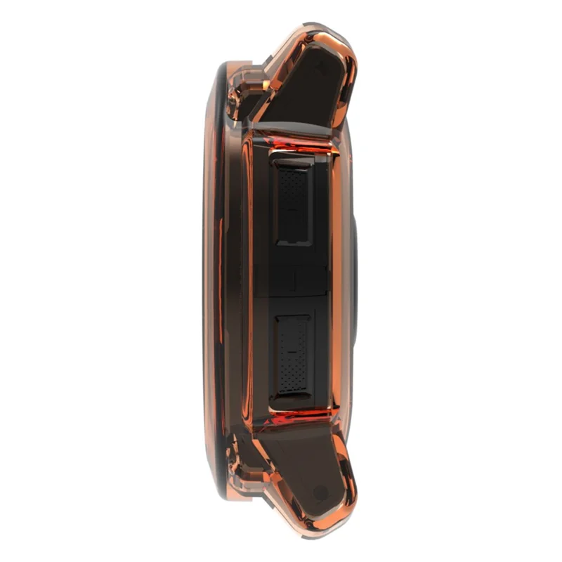 For Garmin Instinct 3 50mm Watch Case Soft TPU Protective Cover - Transparent Black