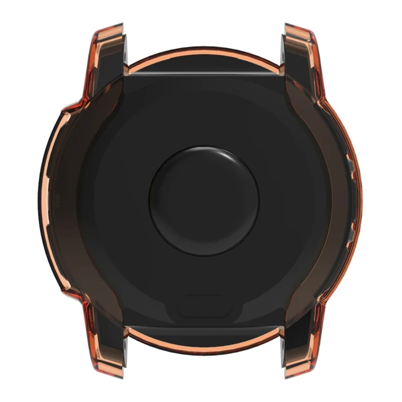 For Garmin Instinct 3 50mm Watch Case Soft TPU Protective Cover - Transparent Black