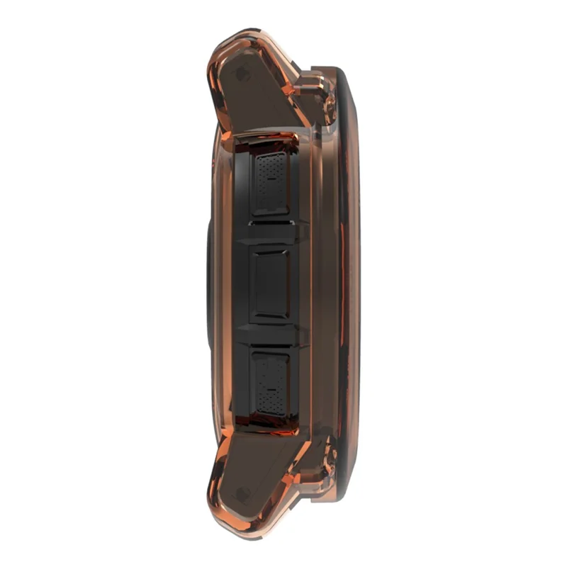For Garmin Instinct 3 50mm Watch Case Soft TPU Protective Cover - Transparent Black