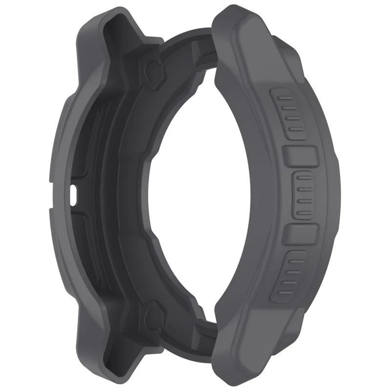 Für Garmin Instinct 3 45mm / Solar 45mm Armor Uhrgehäuse Stoßfest TPU Robuste Schutzhülle - Grau