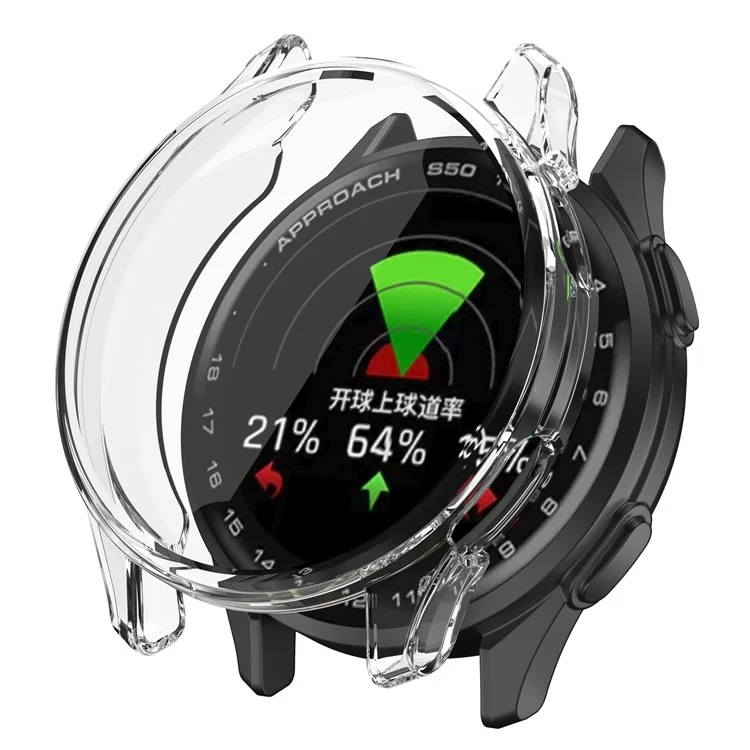 Чехол для часов Garmin Approach S50 прозрачный TPU полнокорпусный защитный