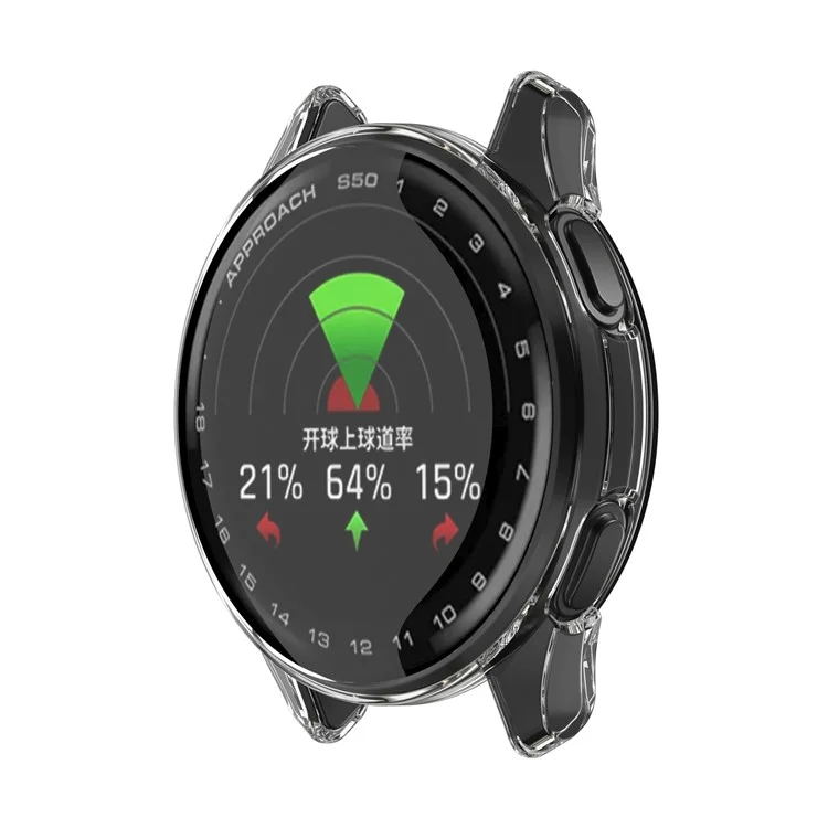 Чехол для часов Garmin Approach S50 прозрачный TPU полнокорпусный защитный
