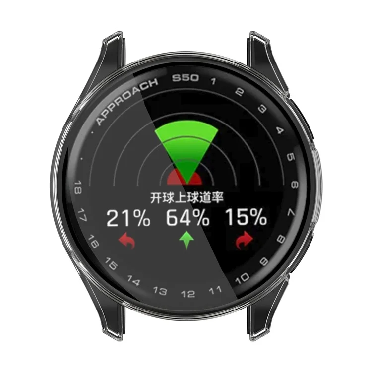 Чехол для часов Garmin Approach S50 прозрачный TPU полнокорпусный защитный