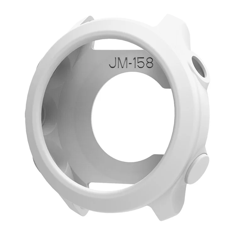 For Garmin Forerunner 158 Anti Scratch Protective Case Silicone Watch Cover - White