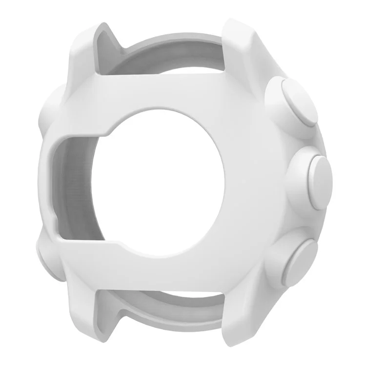 For Garmin Forerunner 158 Anti Scratch Protective Case Silicone Watch Cover - White