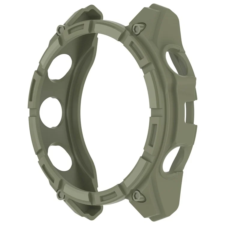 For Garmin Tactix 8 47mm AMOLED Version Soft TPU Watch Case Hollow Shockproof Bumper Frame Cover - Green