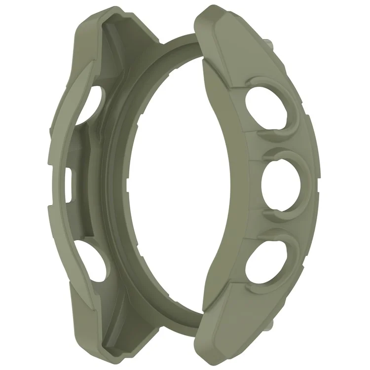 For Garmin Tactix 8 47mm AMOLED Version Soft TPU Watch Case Hollow Shockproof Bumper Frame Cover - Green
