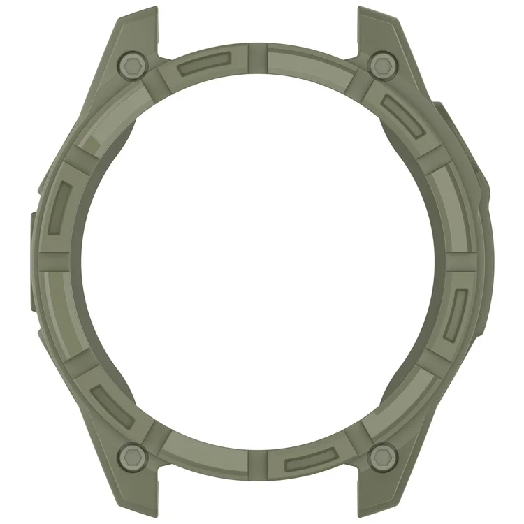 For Garmin Tactix 8 47mm AMOLED Version Soft TPU Watch Case Hollow Shockproof Bumper Frame Cover - Green